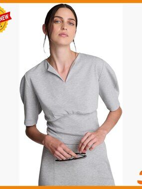 Cropped Top Puff Sleeve Crew Neck T-Shirt Regular Fit Spring Summer